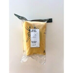 United Airlines 2020 Infant Life Vest Yellow/Black Sealed